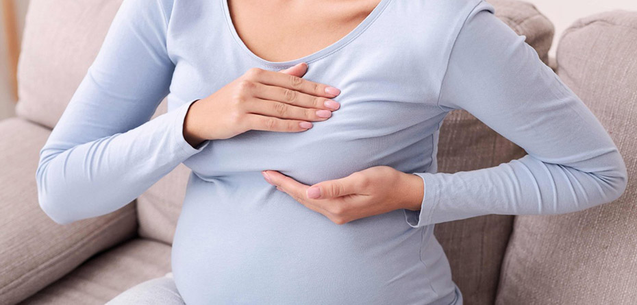 پیدا کردن توده سینه در دوران بارداری