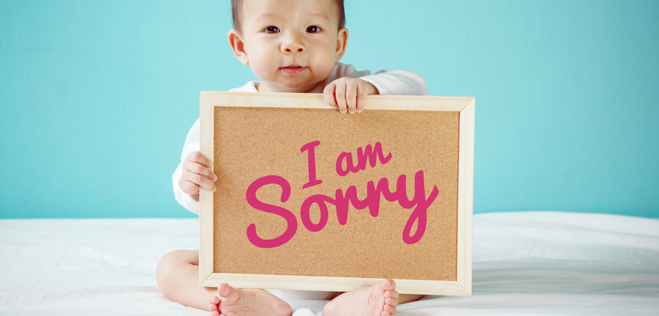 چه طور عذرخواهی کردن را به کودک نوپا یاد بدهیم؟