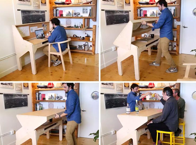میز مناسب برای فضا‌های کوچک