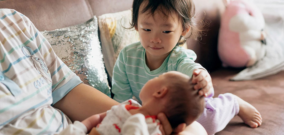 چگونه کودک نوپا را هنگام شیردهی نوزاد سرگرم کنیم؟